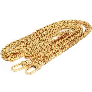 Gold Flat Chain crossbody Replacement Strap designer style upgrade
